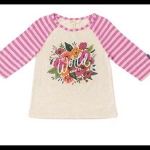 Matilda Jane “ The World Awaits” shirt. Size 12.